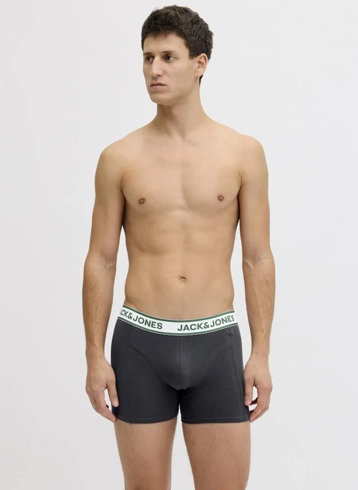 JACK & JONES  5 Pack Solid Trunks for Men | Best Price UAE